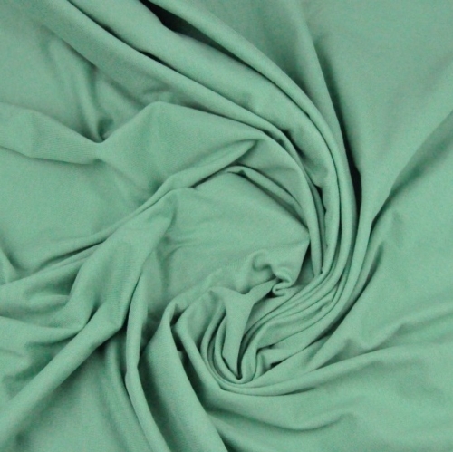 Single Jersey Schlauchware Salbei Grün